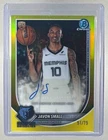 Javon Small 2025 Bowman #BCA-JS Yellow Refractor Chrome Auto Rookie RC /75