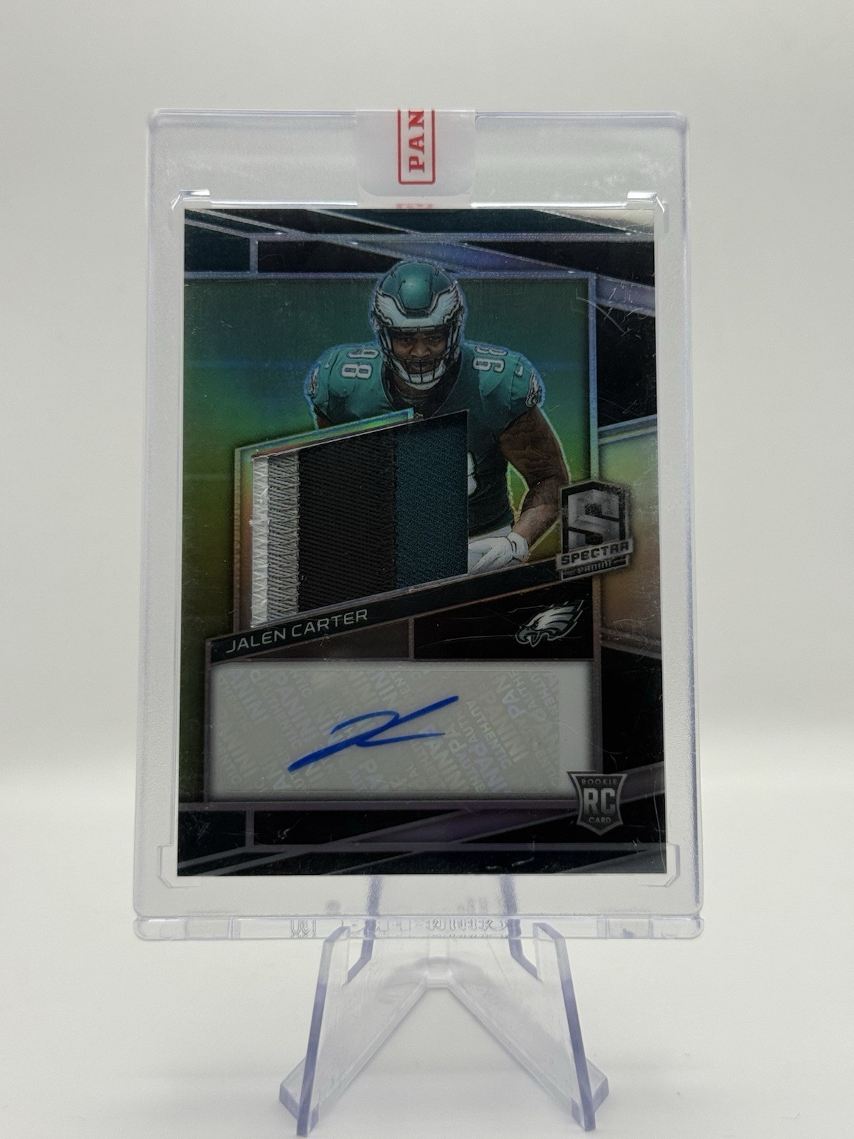 2023 Panini Spectra Rookie Quad Patch Auto */99 Jalen Carter #214 - Eagles