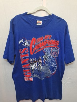 Nutmeg 1990 NFC Champions New York Giants T Shirt Size XL Mens Used 