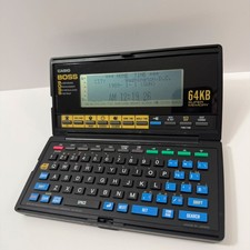 Casio BOSS SF-8000 64KB Business Organizer Schedule System: New Batteries Works 