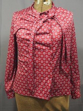 Bonne Petite Womens Polyester Shirt 1970's 1980's size 16