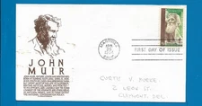 Scott 1245 John Muir Apr 29, 1964 Anderson(Brown) FDC BOXD