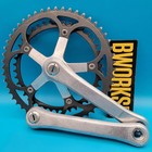 Vintage Ofmega Square Taper Crankset 170mm 52/42t 5 Bolt 130 BCD 9/16"   l29 — photo 1