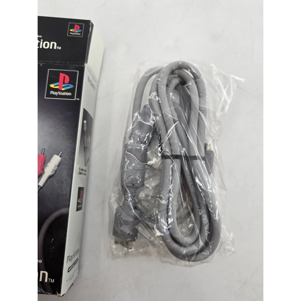 Cable Sony PlayStation S-Video SCPH-1100 94050 Gris PS1 PS2 PS3 - NUEVO
