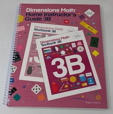 Dimensions Math Home Instructor’s Guide 3B Spiral Bound Book Singapore Math