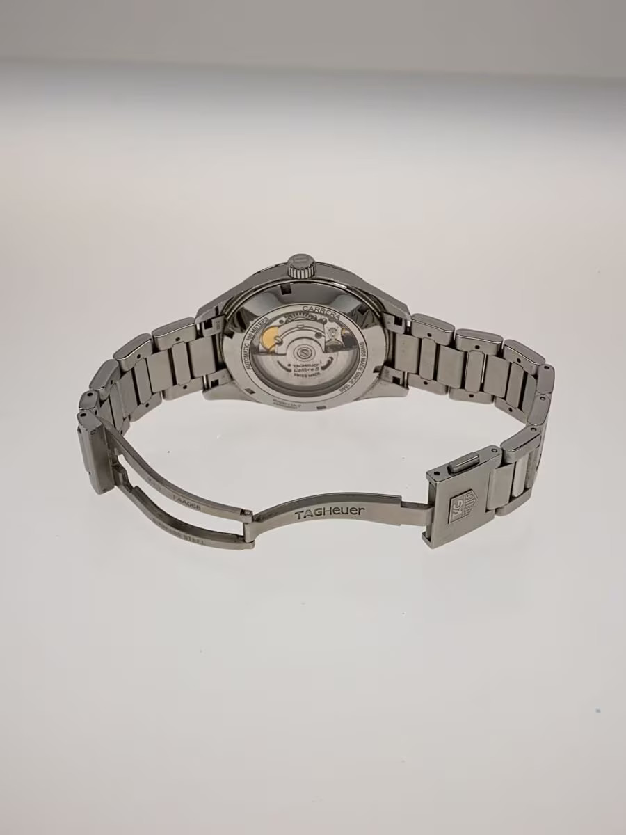 TAGHeuer Carrera Caliber 5 AT SS 39mm Analog Stainless BLK Completed on August 3 image 4