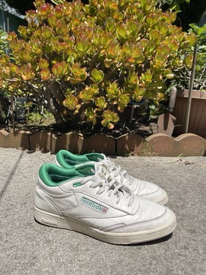 Reebok Club C Mid II Vintage   Sz 10   Chalk/Glen Green/Classic White