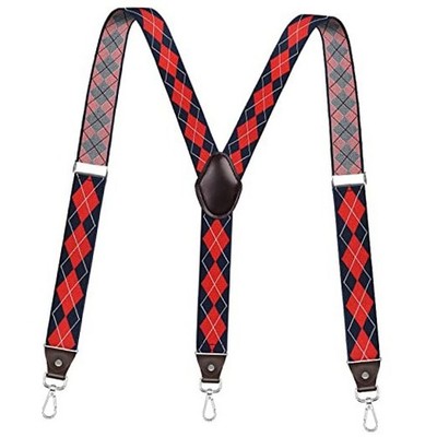 Suspenders for Men, Adjustable Suspenders with Elastic Straps Large Schottland