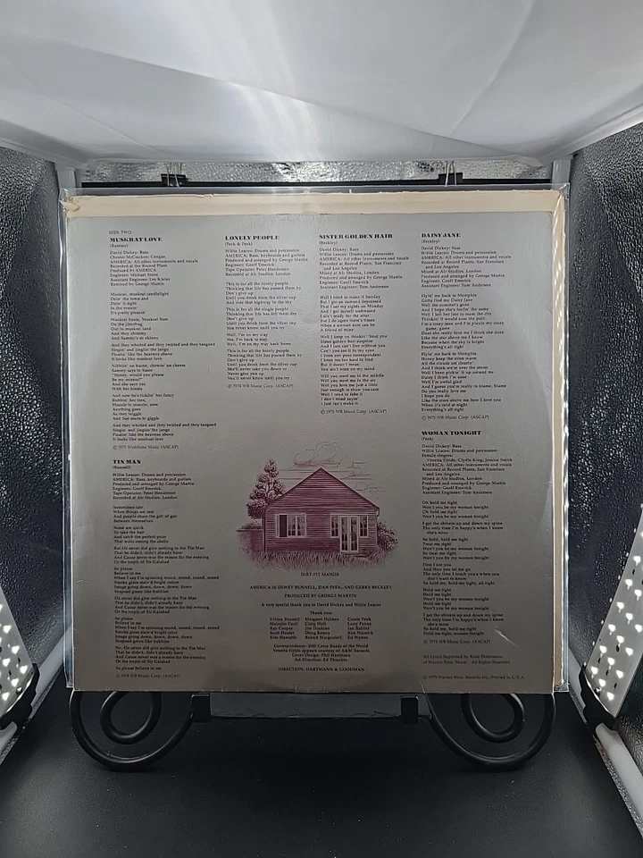 AMERICA History Greatest Hits 1975 LP Warner Bros 1st Santa Maria Press G+/VG - Image 3 of 4