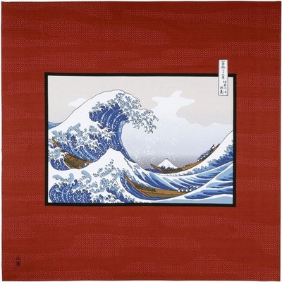 Furoshiki Japanisches Traditionelles Mehrzweck-Wickeltuch Hokusai Great Wave