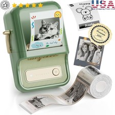 Bluetooth Label Maker Portable Thermal Printer Color Printing High Clarity New