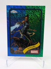 SHURI 2025 Marvel Topps Chrome #96 Blue & Green Shimmer Refractor /199