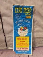 1970's Link Triad CLASS V Firecracker Fireworks Label 3x7.25"