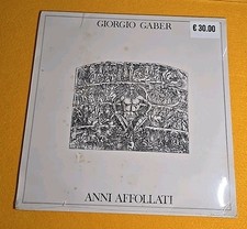 Giorgio Gaber - Anni Affollati- LP SIGILLATO