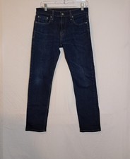 Levi  s 502 Dark Blue Men  s Regular Fit Tapered Denim Jeans Size 29 X 30