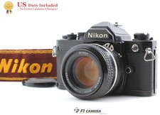  Near MINT Nikon FM Black SLR 35mm Film Camera Ai 50mm f/1.4 Lens From JAPAN