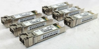 6 x Cisco FET-10G SFP+ 10-2566-02 SFP 10GbE Transceiver GBIC Module COUIA44CAB