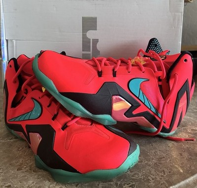 Nike LeBron 11 Elite Hero Pack High Top Basketball Sneaker 642846-600 Red Size11