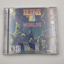 Tetris Worlds PC CD-ROM Puzzle Game E THQ 2001 Multiplayer Disc Case Windows