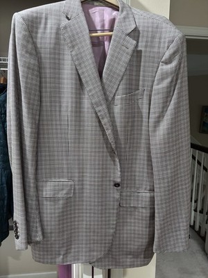 Men's Custom Sport Coat Plaid with Pink Lining Ermengildo Zenga & M. Penner 