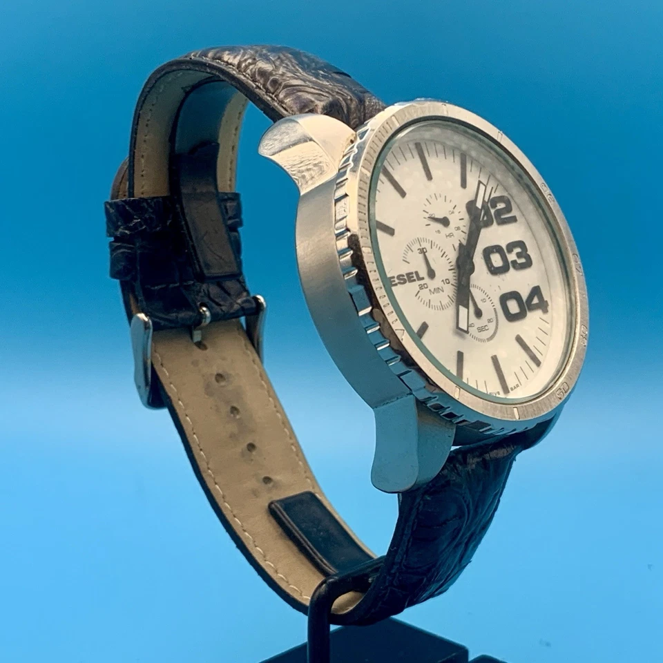 DIESEL ONLY THE BRAVE DZ-4219 DOUBLE DOWN Men’s Chrono Wristwatch St Steel Works - Image 4 of 4