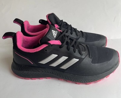 Adidas RUN FALCON 2.0 TR SHOES Women s Size 9 black and pink Good Condition