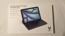 Paul B for iPad Air 10.9” Wireless Bluetooth Tablet Keyboard Case - Polar Black