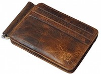 Mens Vintage Genuine Leather Bifold Money Clip Wallet Slim 12 Card Holder on sale Mens Vintage Genuine Leather Bifold Money Clip Wallet Slim 12 Card Holder on sale