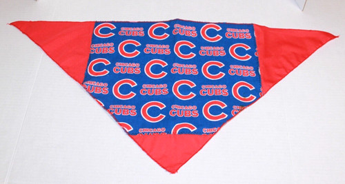 Handmade Chicago Cubs Dog Bandana