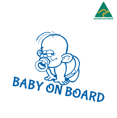 Baby On Board Warning Vinyl Decal Sticker 15 cm x 19.5 cm - Picture 2 of 16