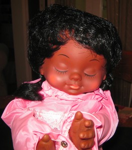 african american praying doll