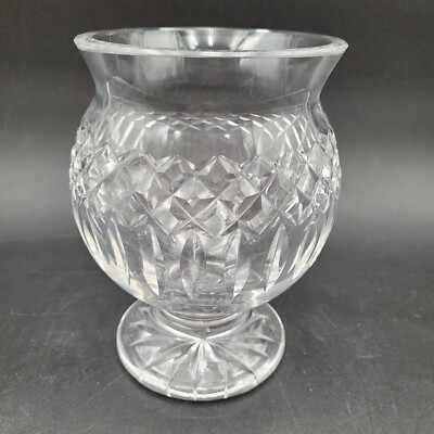 Waterford Crystal Glass Footed Flower Cinch Waist Vase Giftware Collection