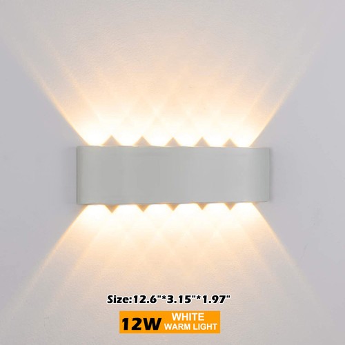 12W Modern LED Wall Lamp Indoor Outdoor Garden Balcony Up Down Sconce Light Lamp - Picture 7 of 18