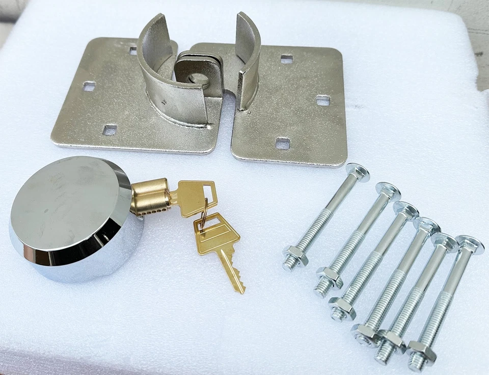 Puck Lock Solid Steel Hidden Shackle Lock & Hasp Solid For Anti-theft Safeguard - Image 2 of 4