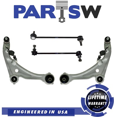 Nee Haoww 4-Piece Suspension Kit With Front Lower Control Arms Ball Joints And Sway Bar Links