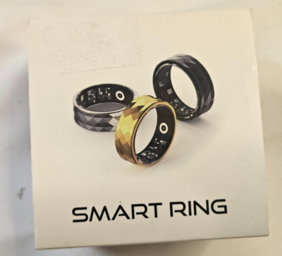 Smart Health Mens size 10 smart ring - Black - Photography, Heart Rate, Steps, O