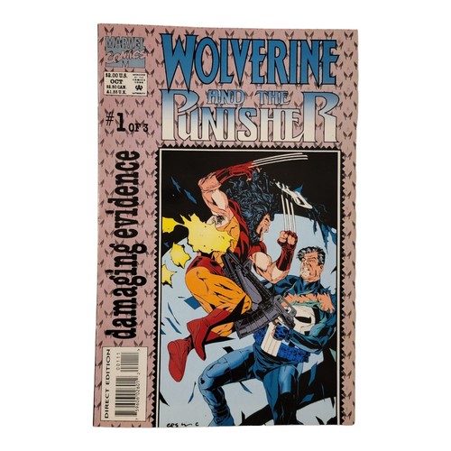 Wolverine and the Punisher Damaging Evidence #1 1993 Marvel Comics Book - 第 1/2 張圖片