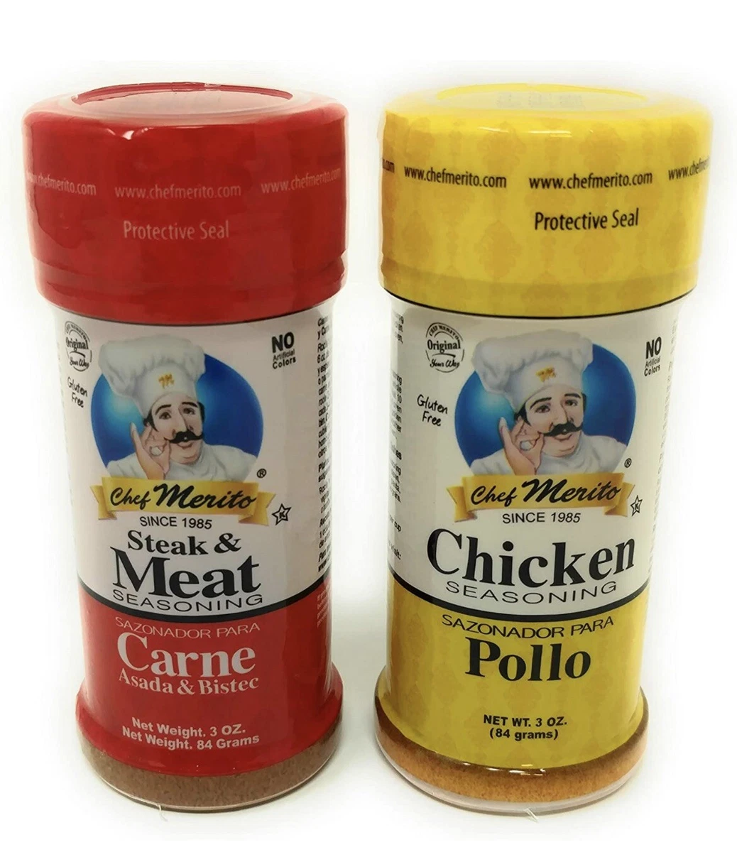 Chef Merito Seasoning, Steak & Meat - 14 oz