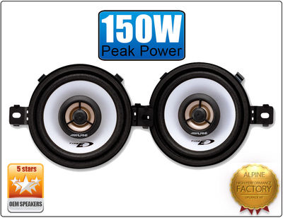 Alpine SXE0825S 3.5 inch 2-Way Coaxial Speaker for sale online | eBay