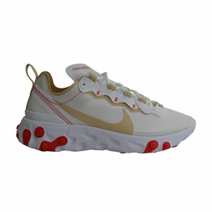 nike beige react element 55 trainers