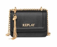 Replay Crossbody Bag UmhäNgetasche Tasche Black / Gold Schwarz