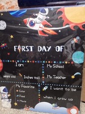 First Day Of School Chalkboard Photo Prop Picture 8.5  X12  Board Memory