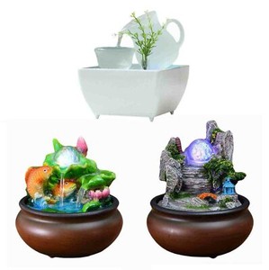 Small Colour Indoor Tabletop Water Fountains Waterfall Fengshui Decor Humidifier Small Colour Indoor Tabletop Water, Indoor Desk Water Fountain