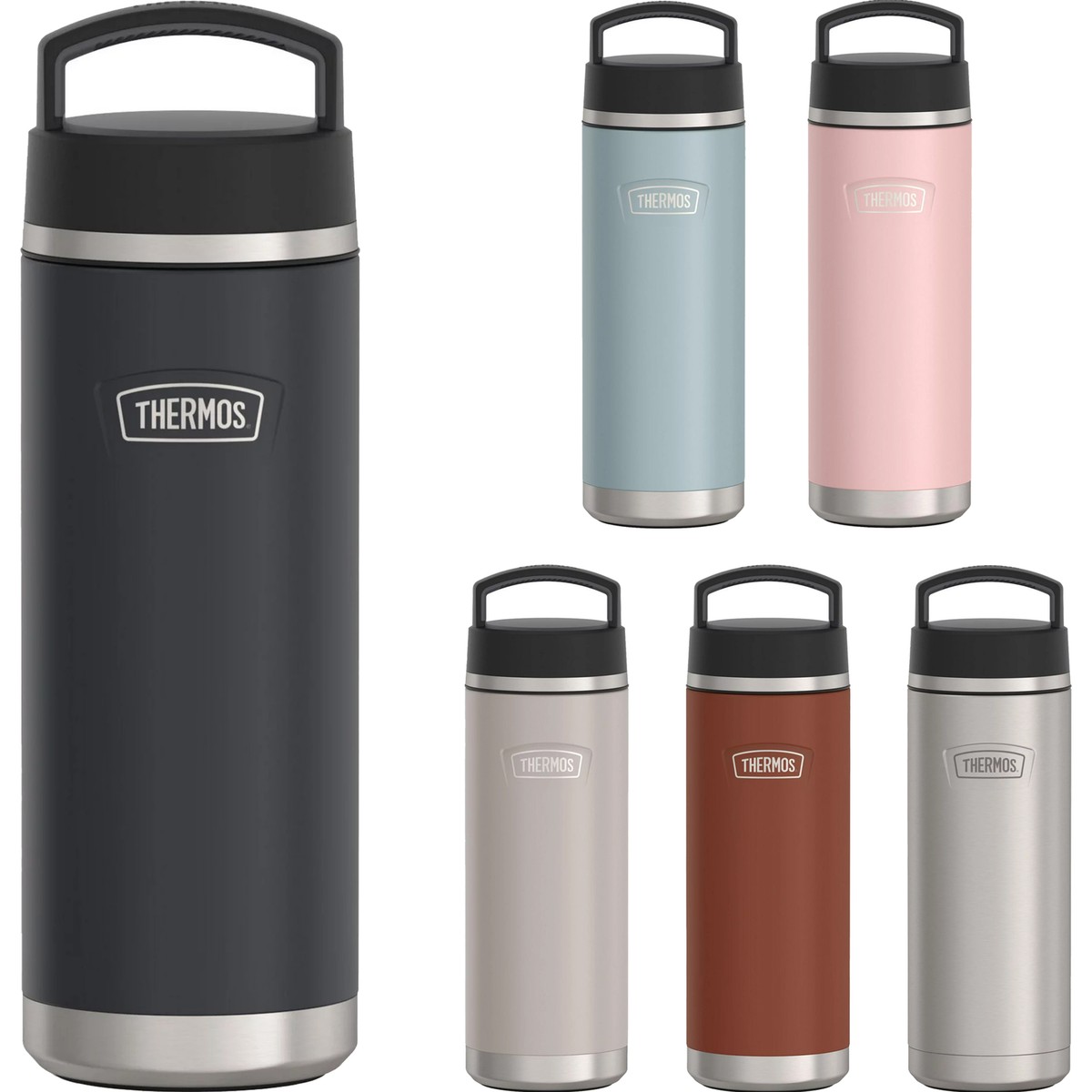 Thermos 24 oz. Icon Insulated Stainless Steel Screw Top Thermos 24 oz. Icon Insulated Stainless Steel Screw Top