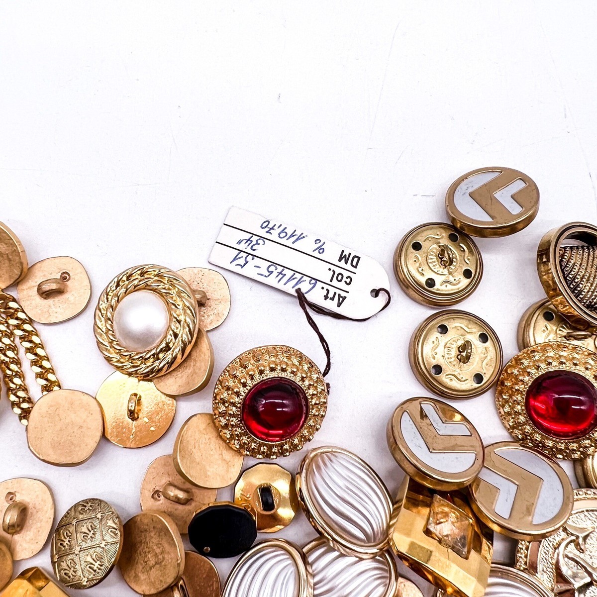14 Vintage-Rosenknöpfe Aus Metall – Schwarz-gold, 15 Mm Für Blazer & Strickjacken