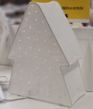 Ikea STR LA Table Lamp Christmas Tree Shaped White 12 5/8" New