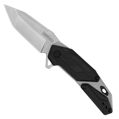 KS1401 Kershaw Jetpack A/O 8Cr13MoV Tanto Blade Stainless/GFN Handles Linerlock