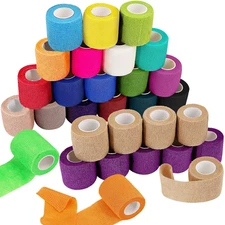 Bqtq 30 Rolls Self Adherent Wrap 2 Inch Bandage Breathable Athletic Tape Stretch