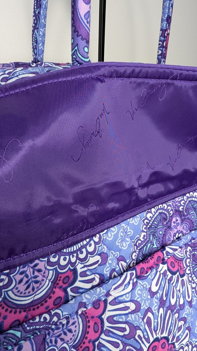 Vera Bradley Women's Weekender Cotton Travel Bag, Purple Lilac