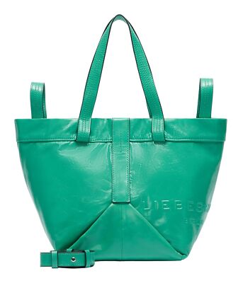 LIEBESKIND BERLIN Elvira Paper Touch Crinkle Shopper S Schultertasche Jade Neu